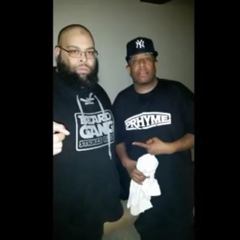 Jakk Frost & DJ Premier Pic backstage at PRhyme Show (Philly)