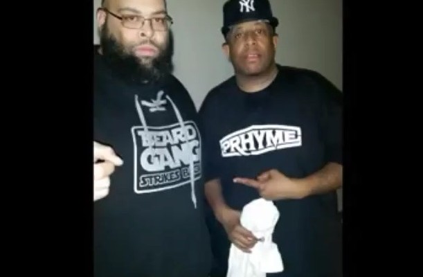 Jakk Frost & DJ Premier Pic backstage at PRhyme Show (Philly)