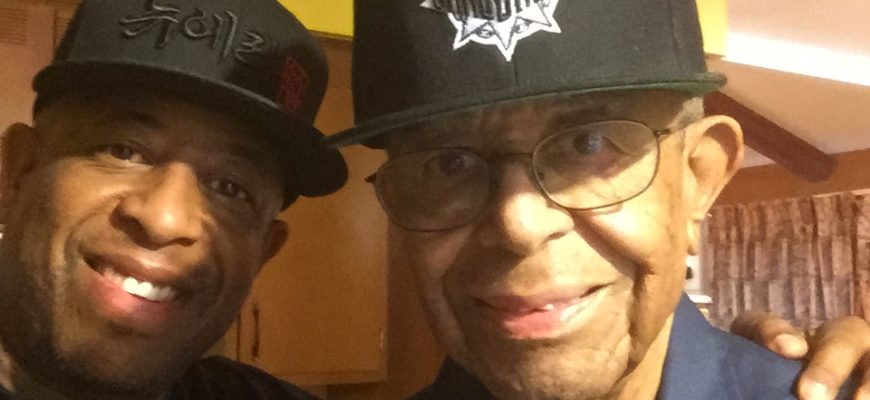 DAD with Gang Starr Hat & SON PIC